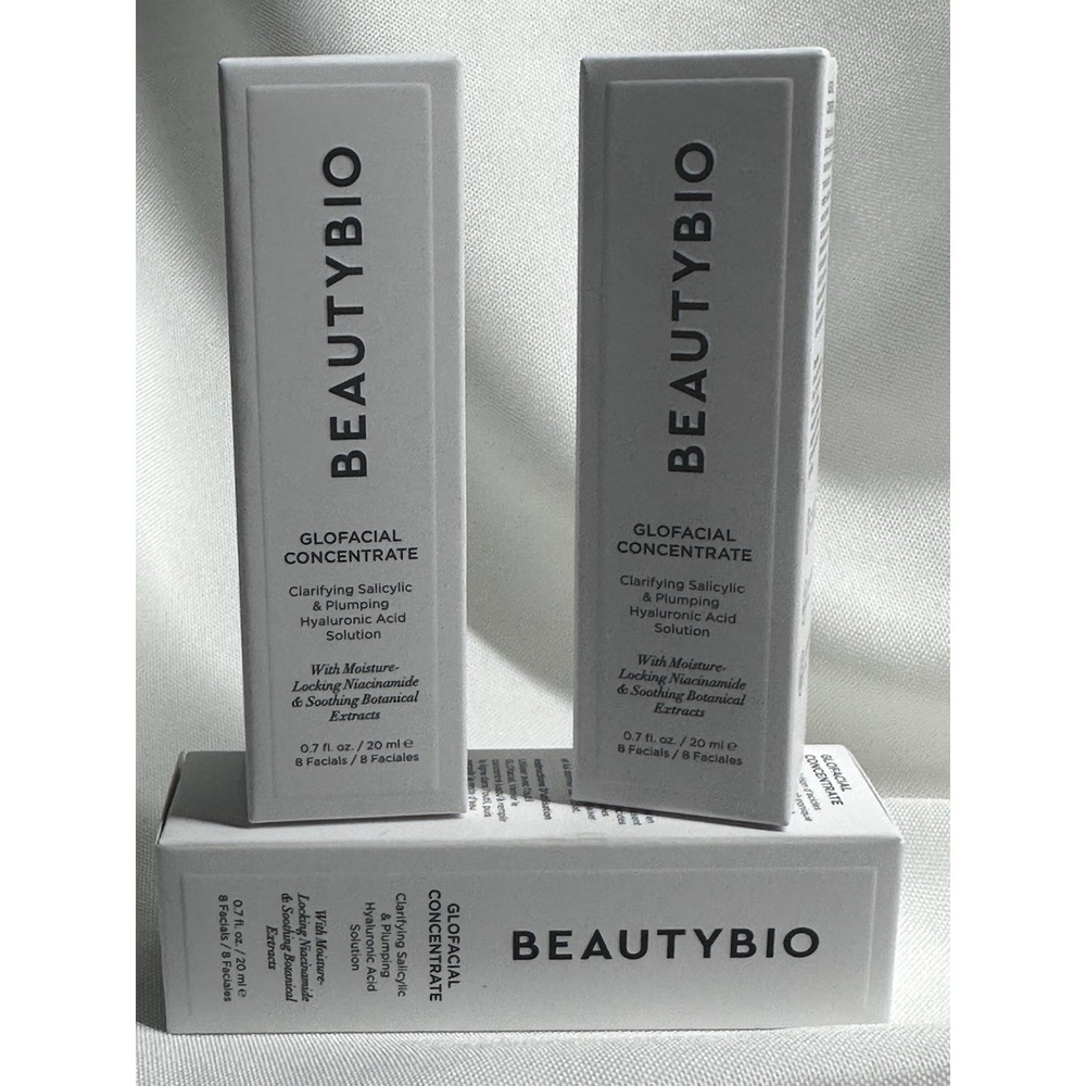 (3)BeautyBio Glofacial Concentrate 1.7 fl oz –Clarifying Salicylic + Hyaluronic - Picture 2 of 4